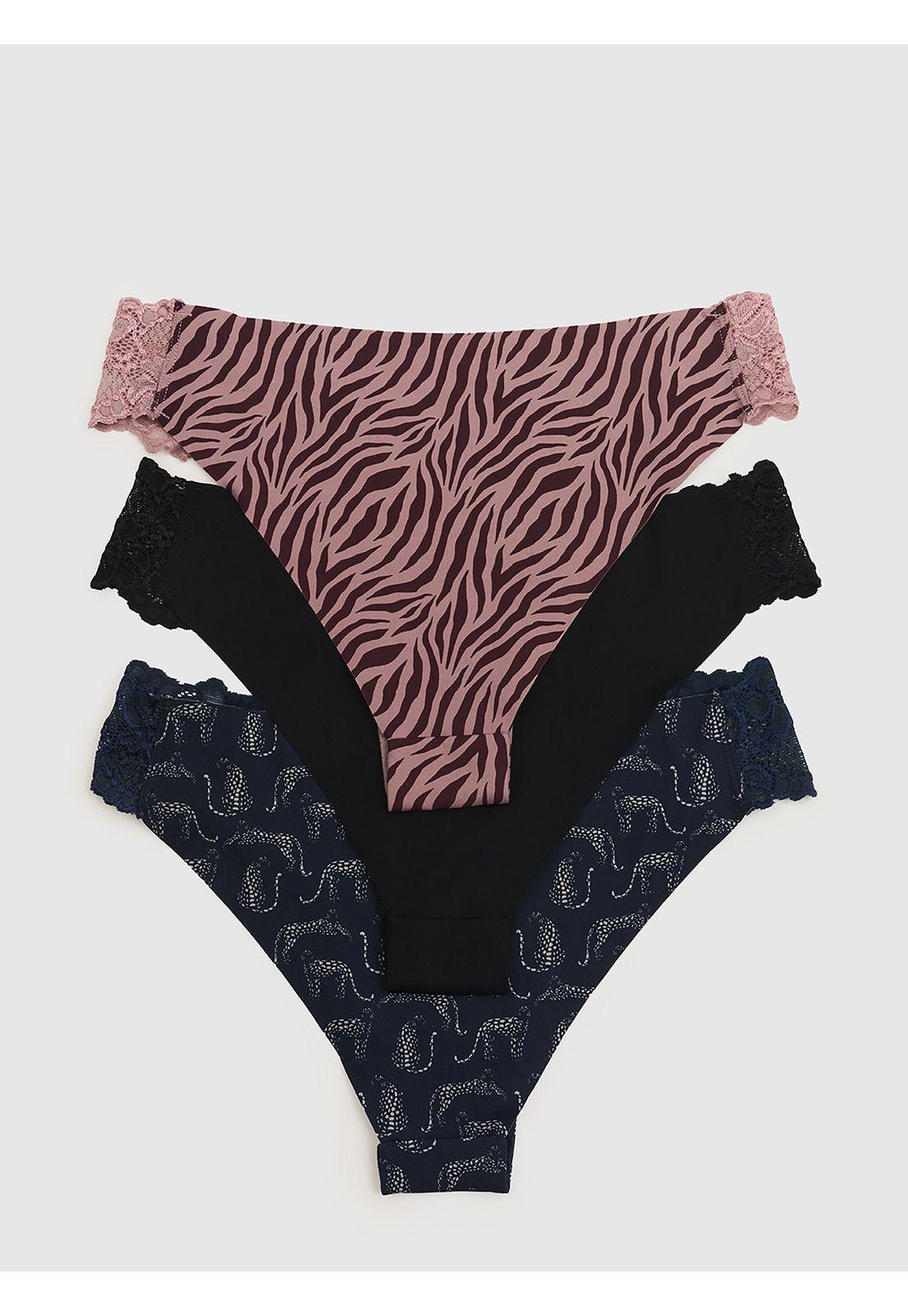 Set 3 Calzones Mujer Encaje-2