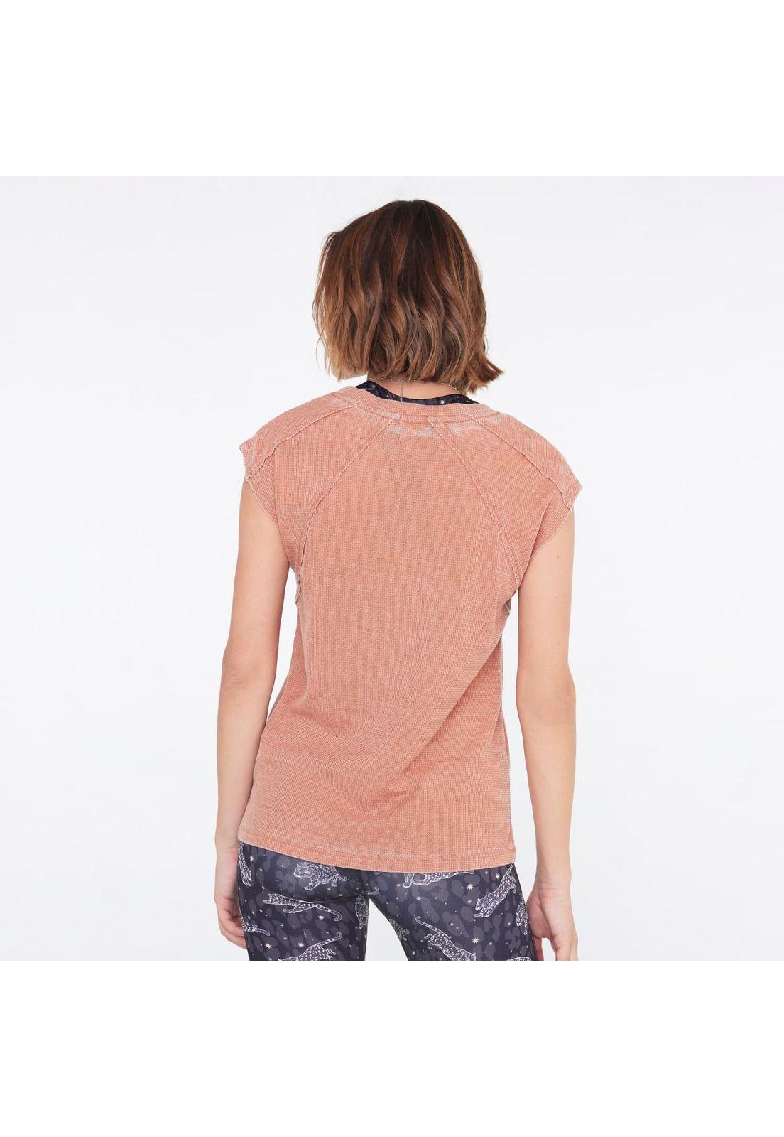 Polera Active Efecto Lavado Terracota-2