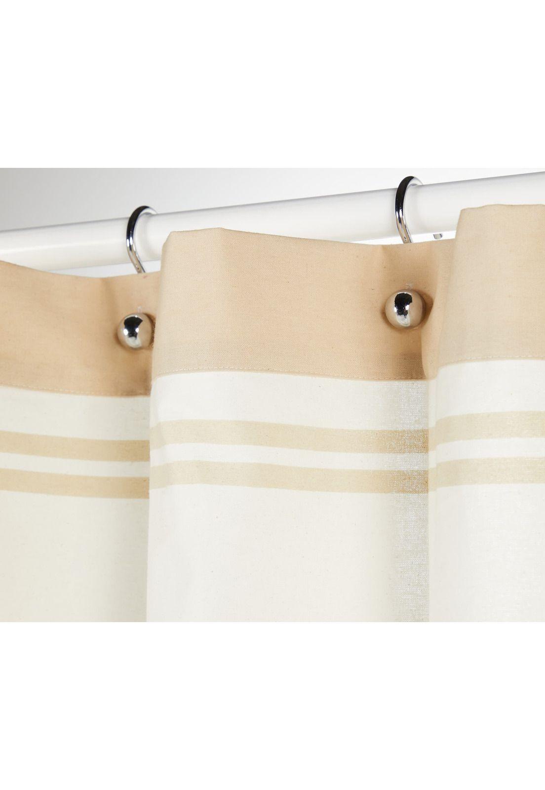 Cortina De Baño 200 X 180 Cm Dos Tigres Lounge Beige-1