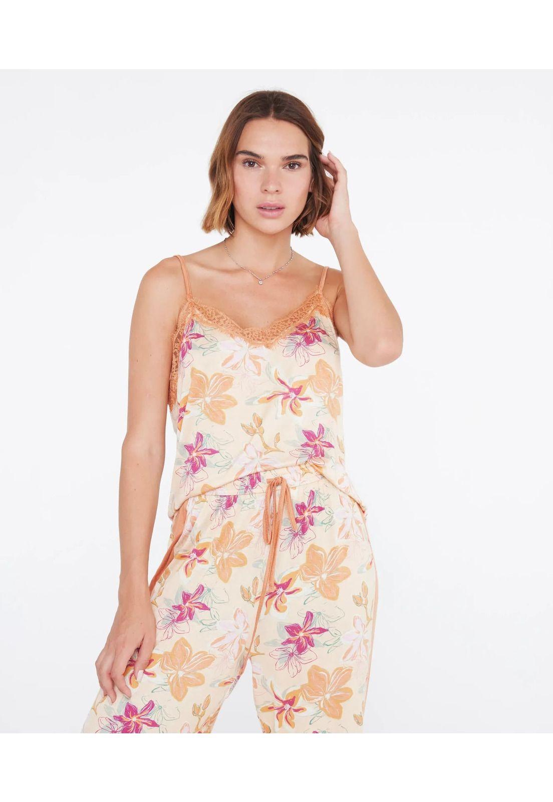 Pijama Dreamy Pabilo Yellow Garden-0