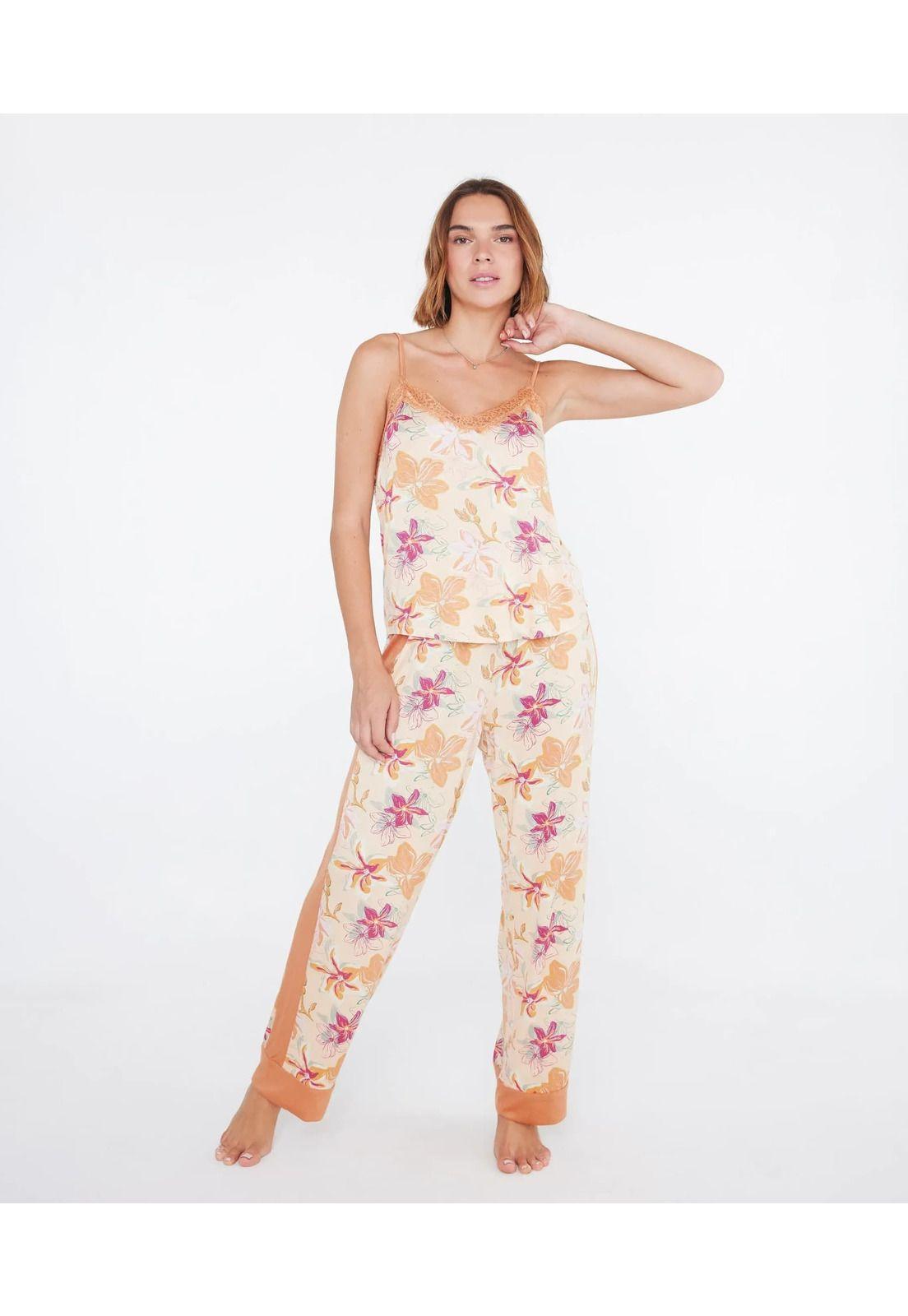 Pijama Dreamy Pabilo Yellow Garden-1