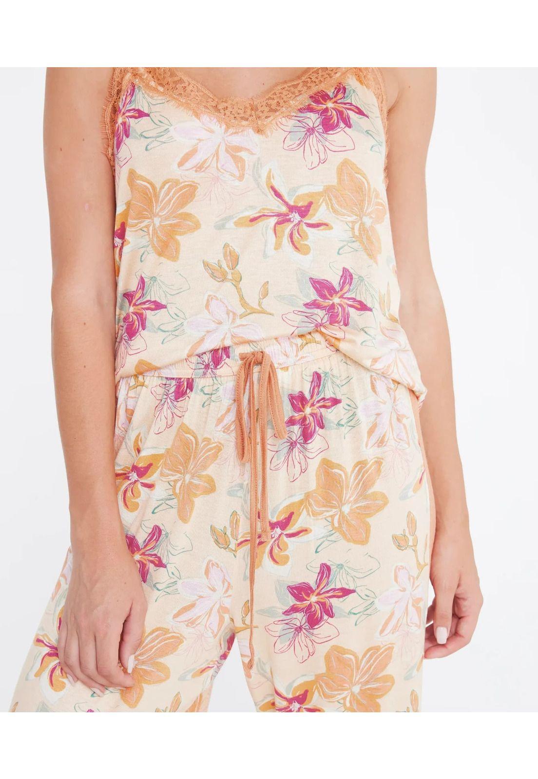 Pijama Dreamy Pabilo Yellow Garden-2