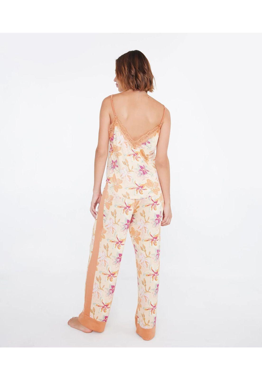 Pijama Dreamy Pabilo Yellow Garden-3