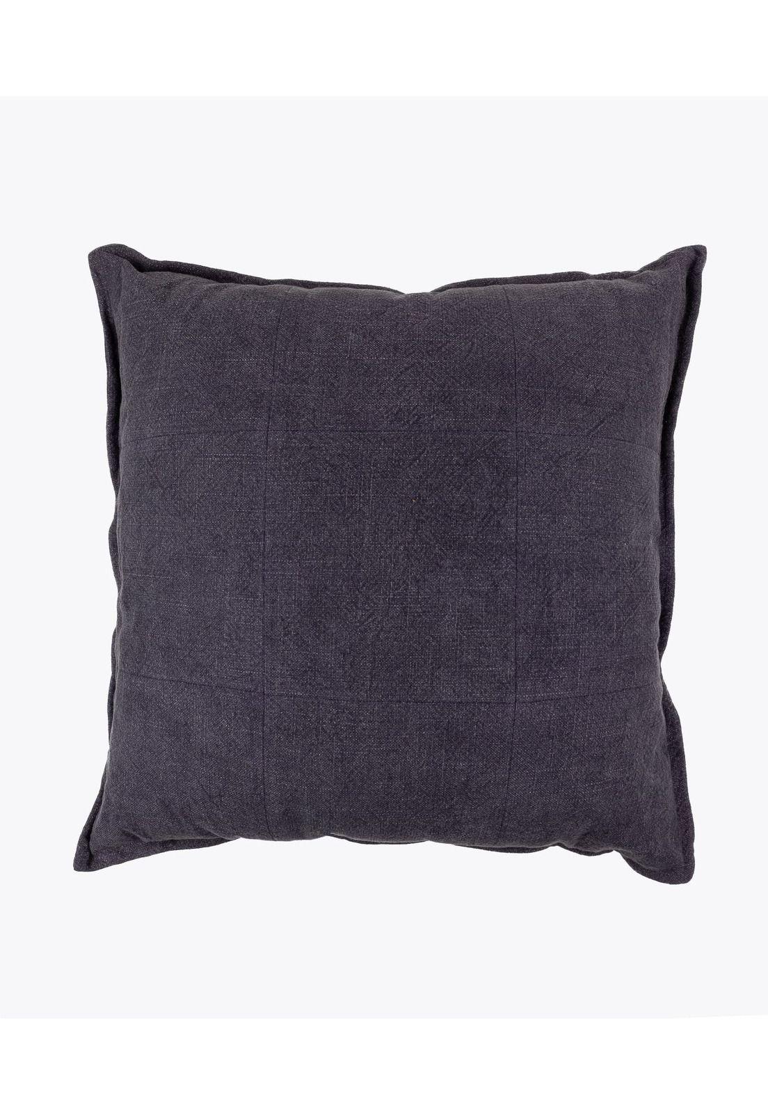 Cojín Algodón Liso 55 X 55 Cm Azul-0