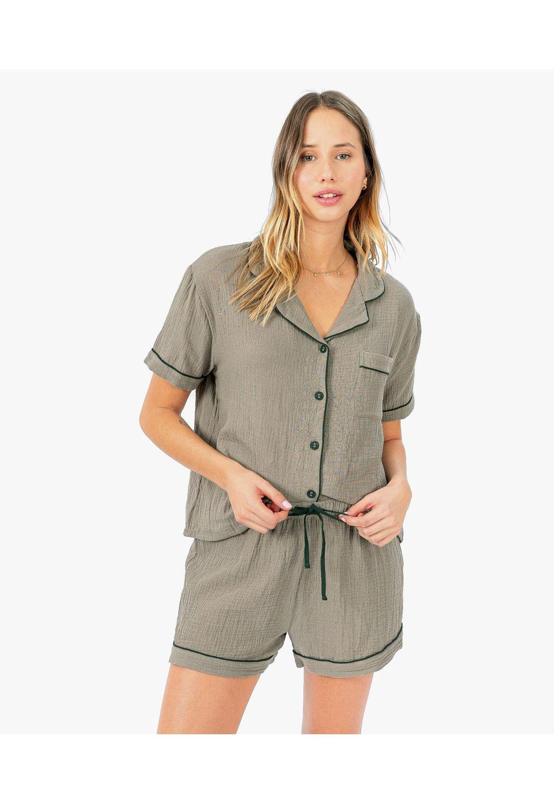 Pijama Dreamy Corto Gauze -0