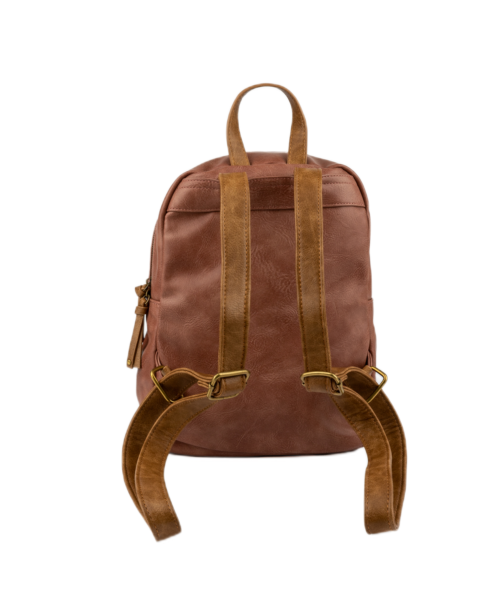 Mochila Mujer Lounge Borde Tachas Terracota-2