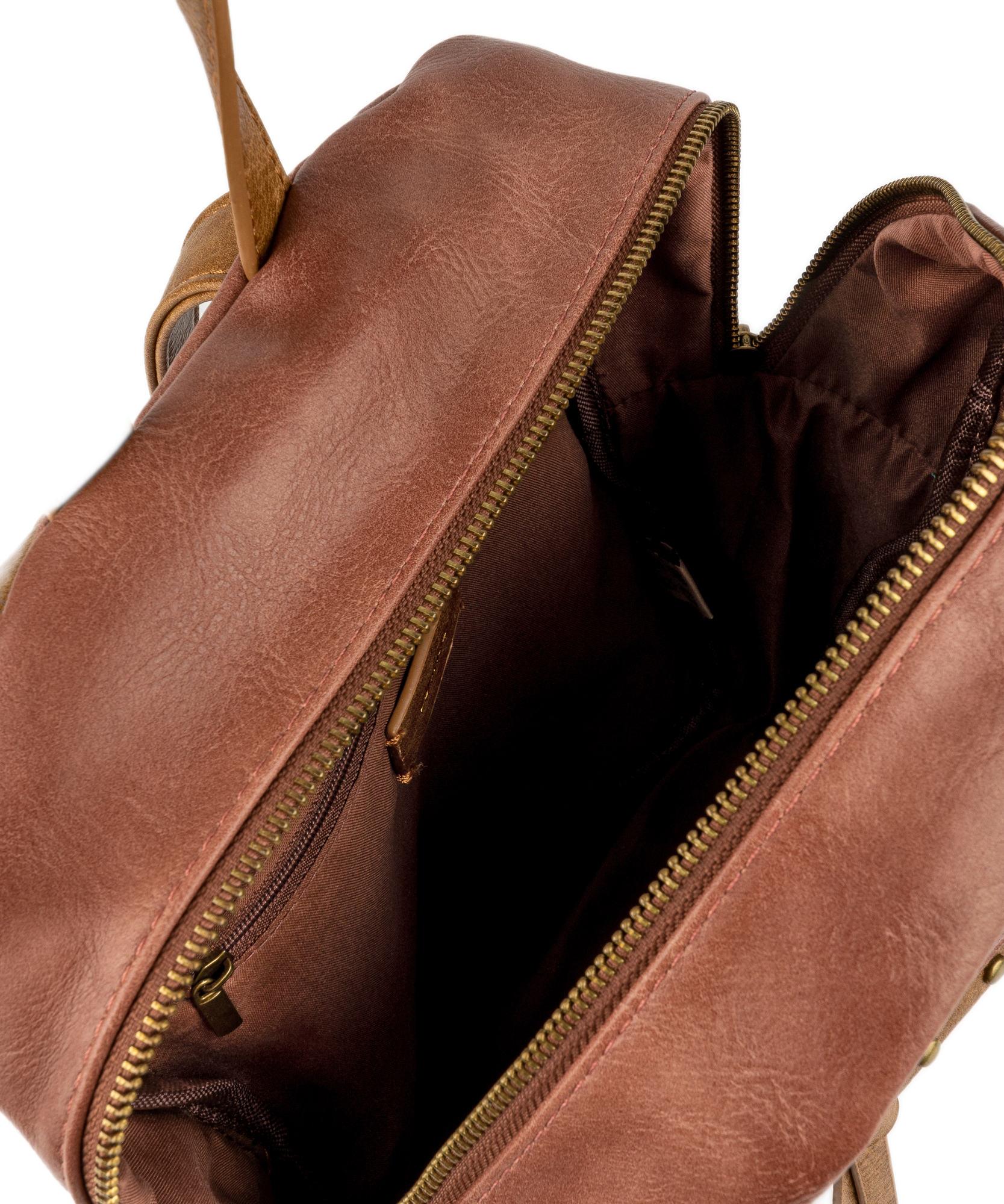 Mochila Mujer Lounge Borde Tachas Terracota-3