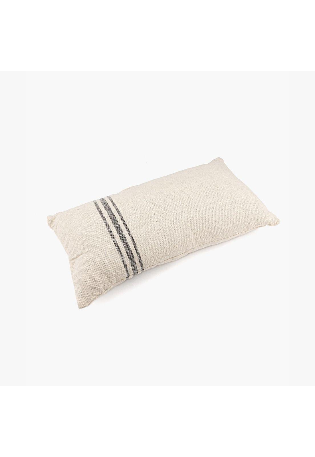 Cojín Algodón Líneas 30 X 60 Cm Beige-0