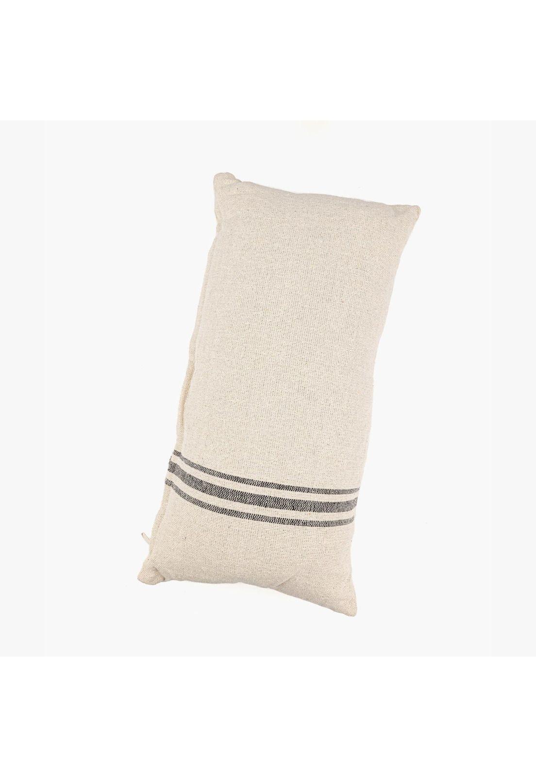 Cojín Algodón Líneas 30 X 60 Cm Beige-2