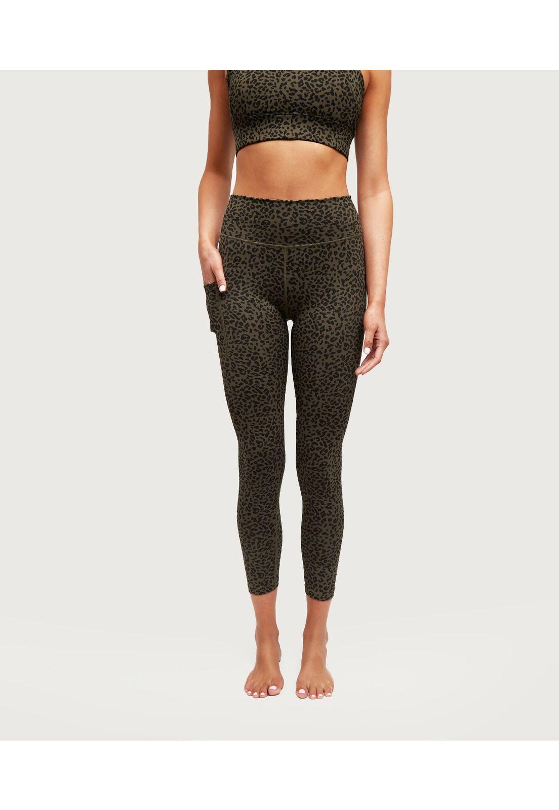 Calza Deportiva Leopard Print  Verde-0
