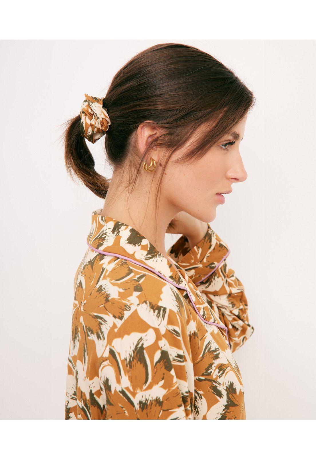 Set Pijama Largo Mustard Gardens Terracota-4