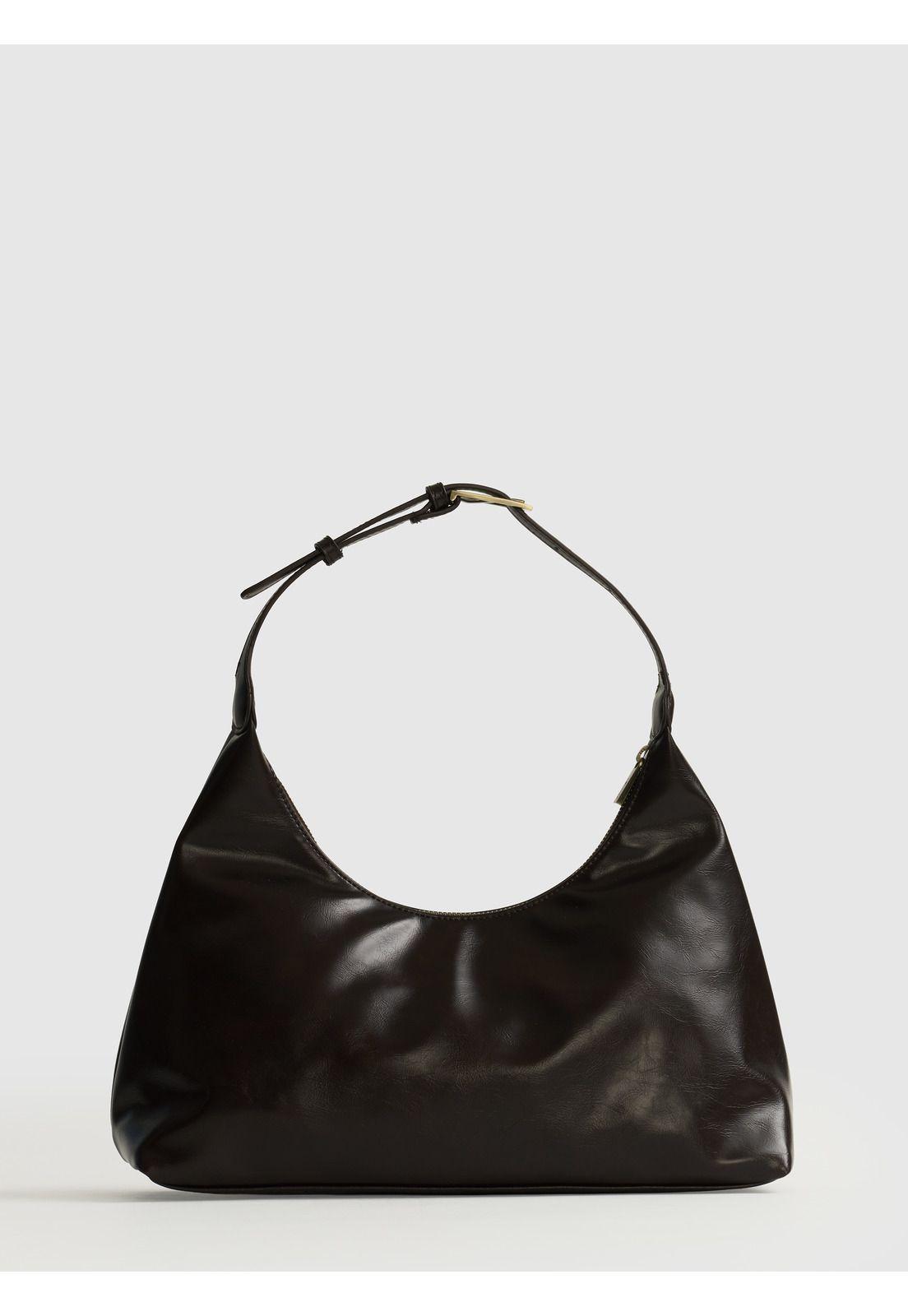 Cartera De Hombro Acharolada Herraje Handle Woman-2