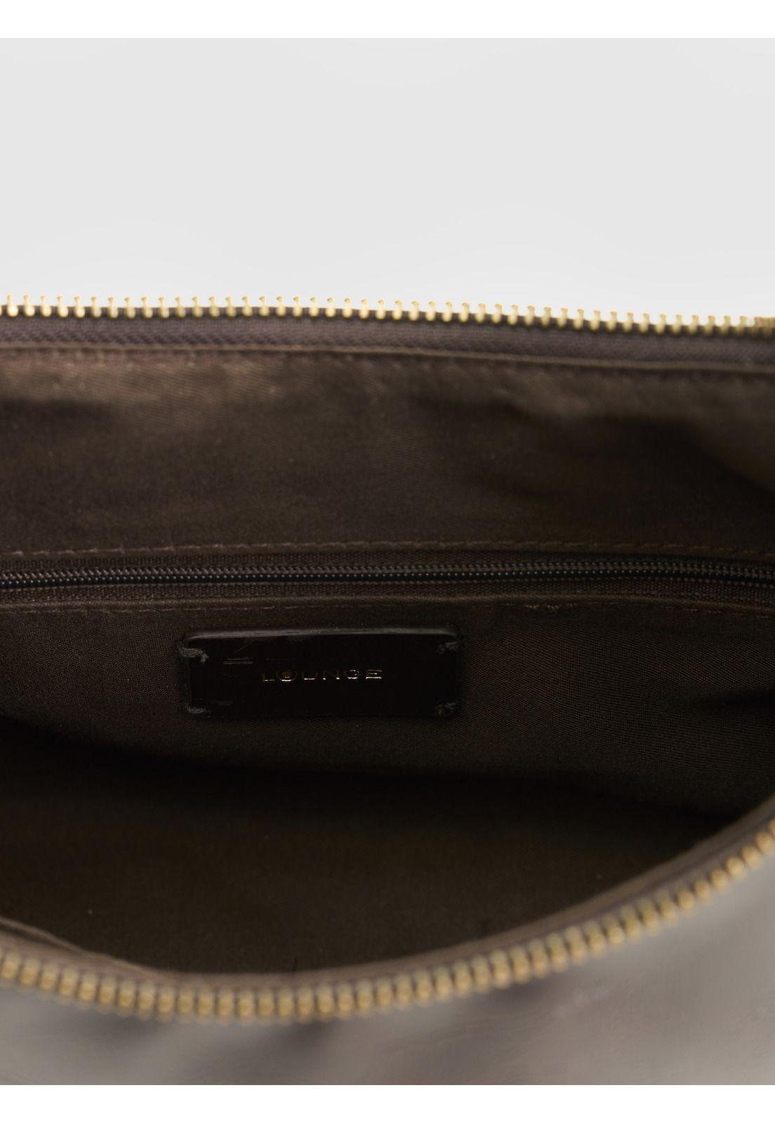 Cartera De Hombro Acharolada Herraje Handle Woman-5