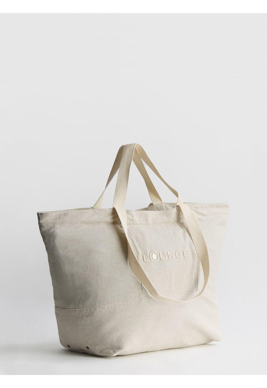 Bolso Playero Paradiso Maxi Beige-2