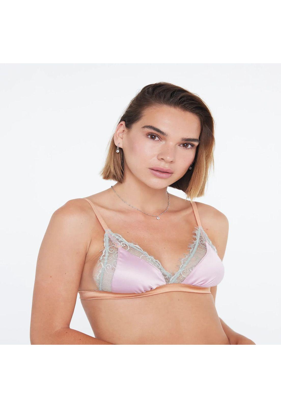 Bralette Mujer Dreamy Satinado Lila-0