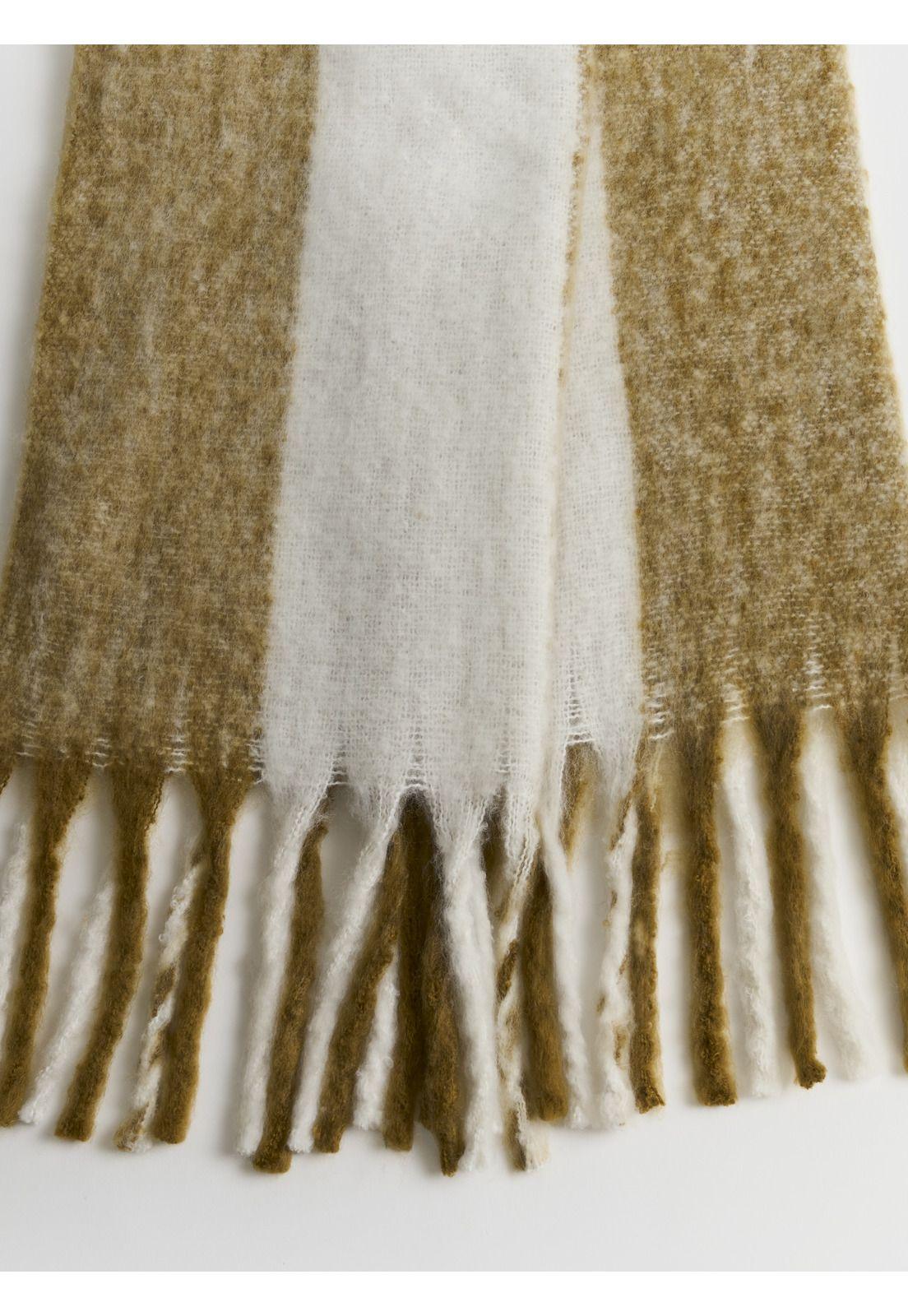 Bufanda Maxi Con Diseño De Líneas-2