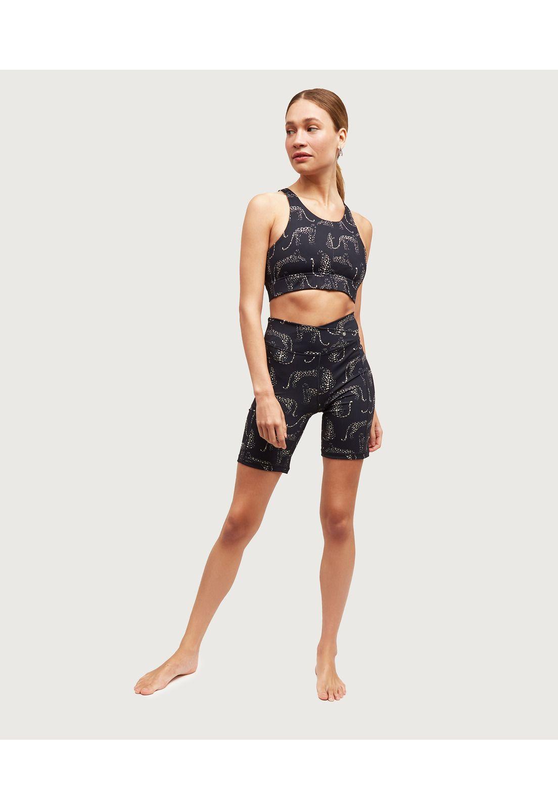Short Deportivo Biker Tigres Negro-3