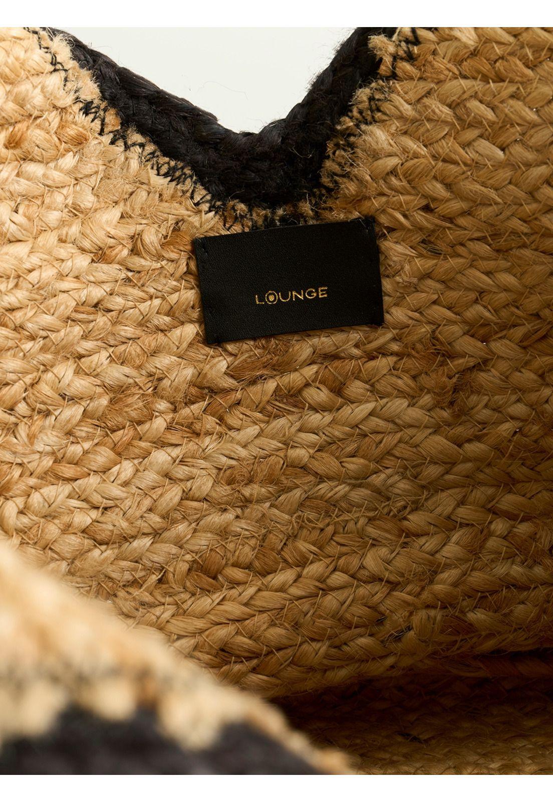 Bolso Playero Paradiso Yute Negro-2
