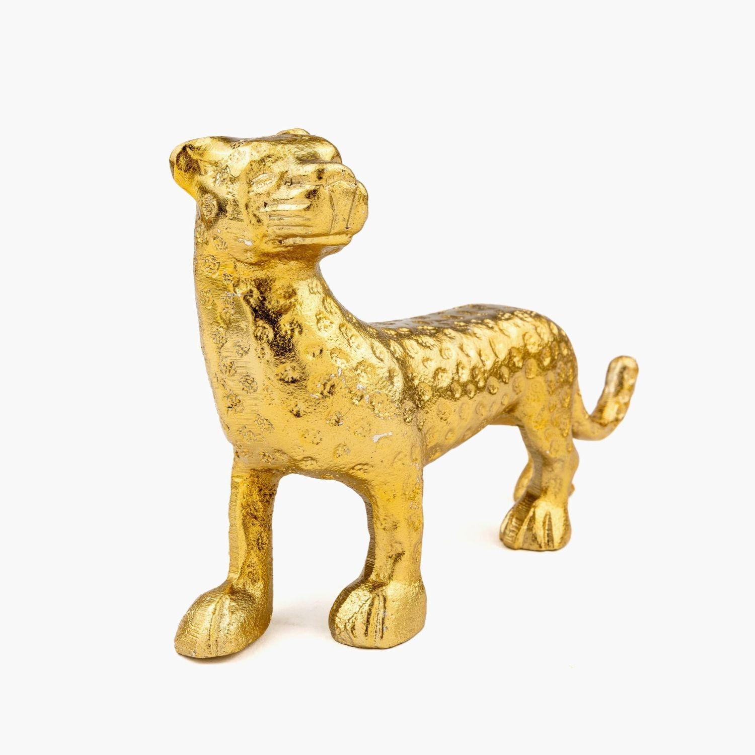 Animal Decorativo Mujer Tigre Dorado-2