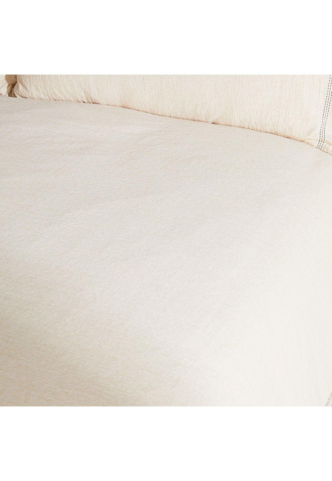 Funda De Plumón 220 X 220 Cm Borde Flecos Lounge Beige-1