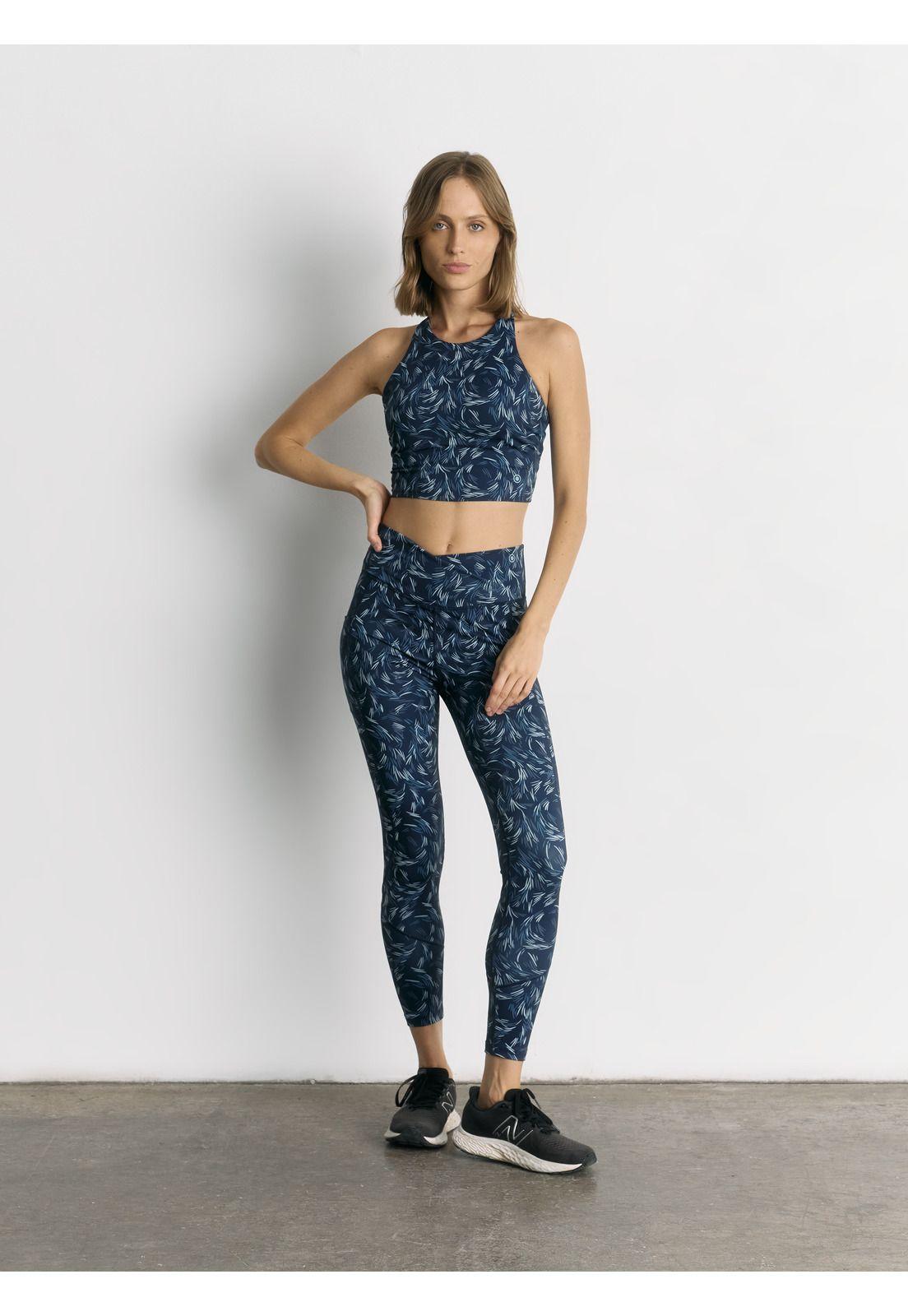 Calza Deportiva Estampado Hojas Active-3