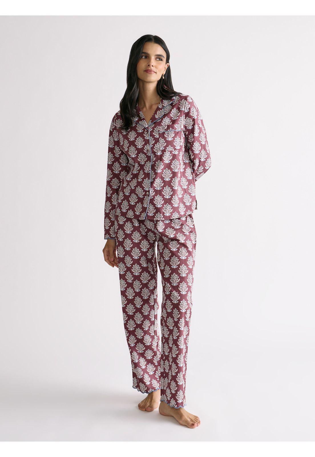 Pijama Camisero Flores Dreamy-2