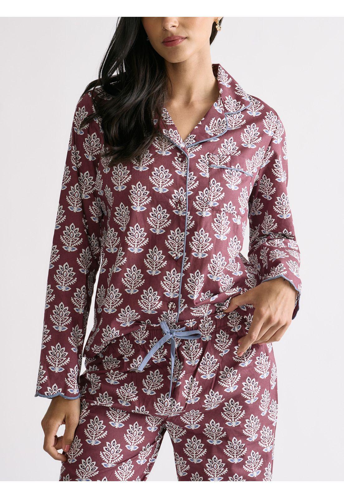 Pijama Camisero Flores Dreamy-3