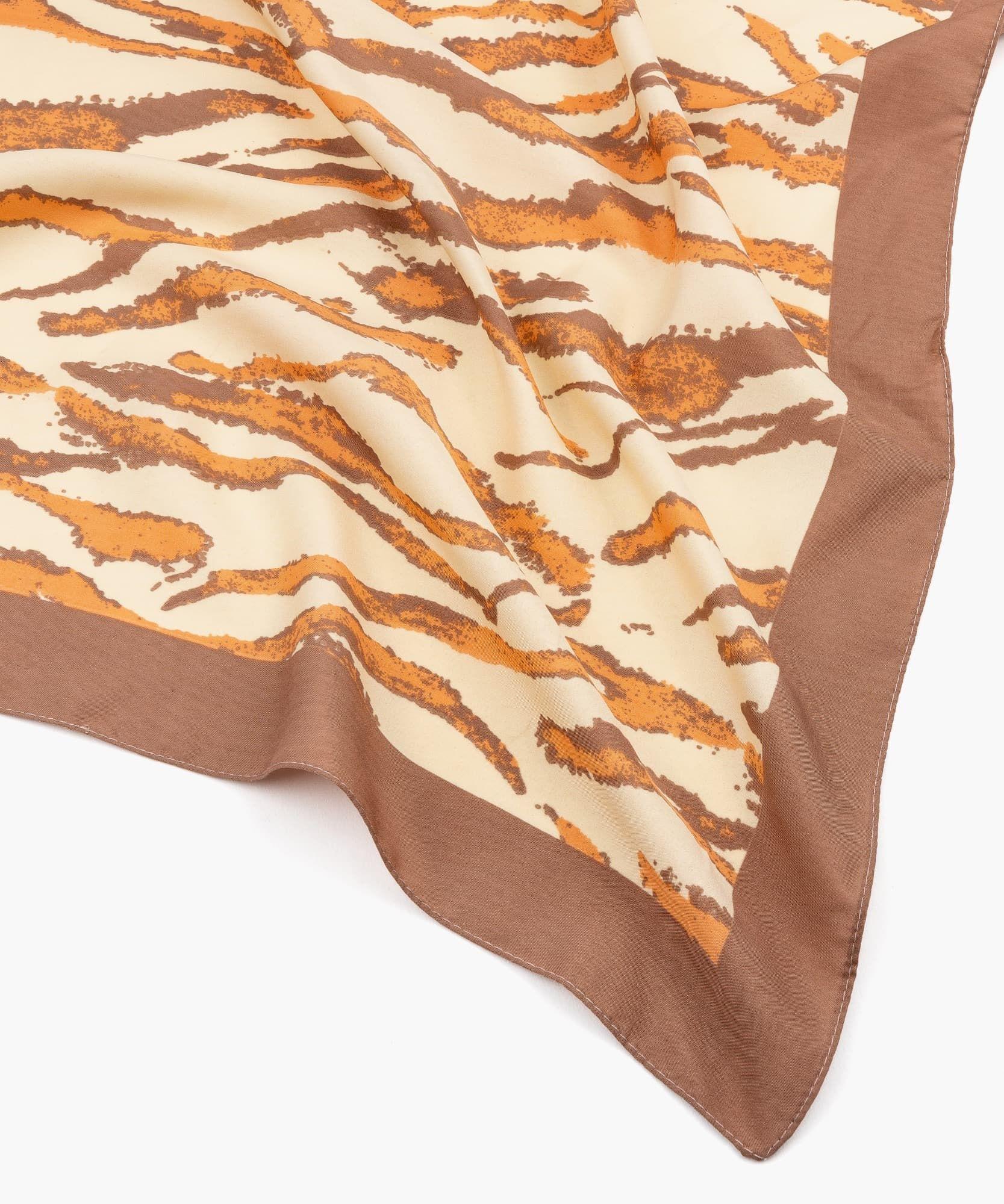 Pañuelo Mujer Zebra Beige-0