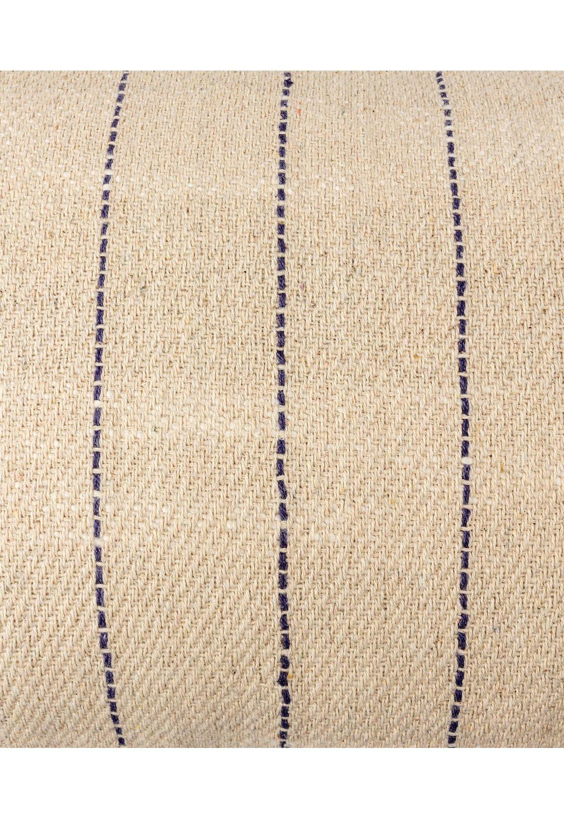 Cojín Algodón Bordado Borlas 30 X 60 Cm Blanco-2