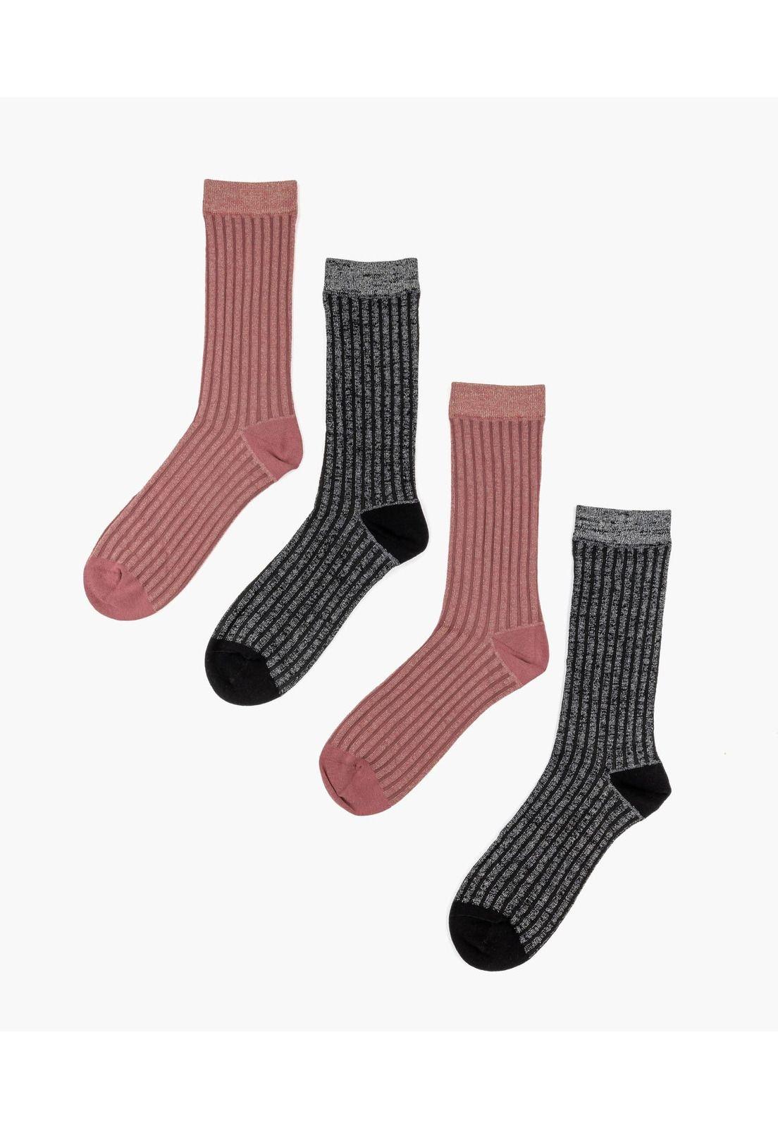 Set Calcetines Dreamy Brillos 35-38 Rosado-1