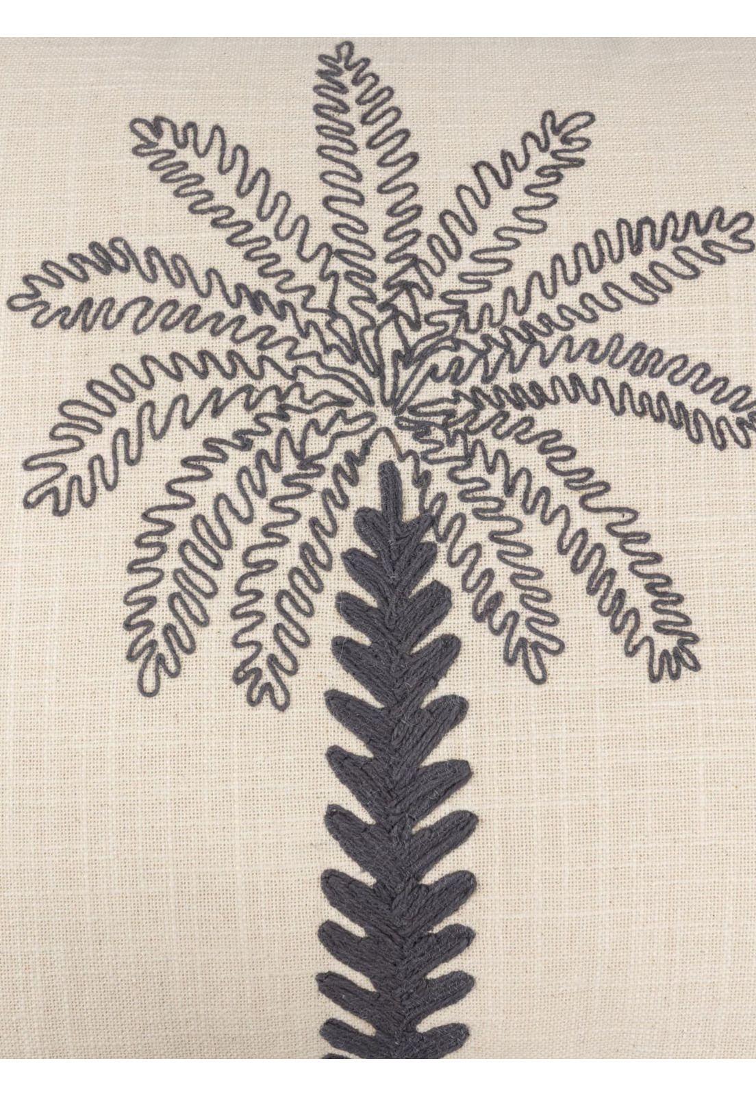 Cojín Algodón Palmeras Bordadas 45 x 45 cm-4