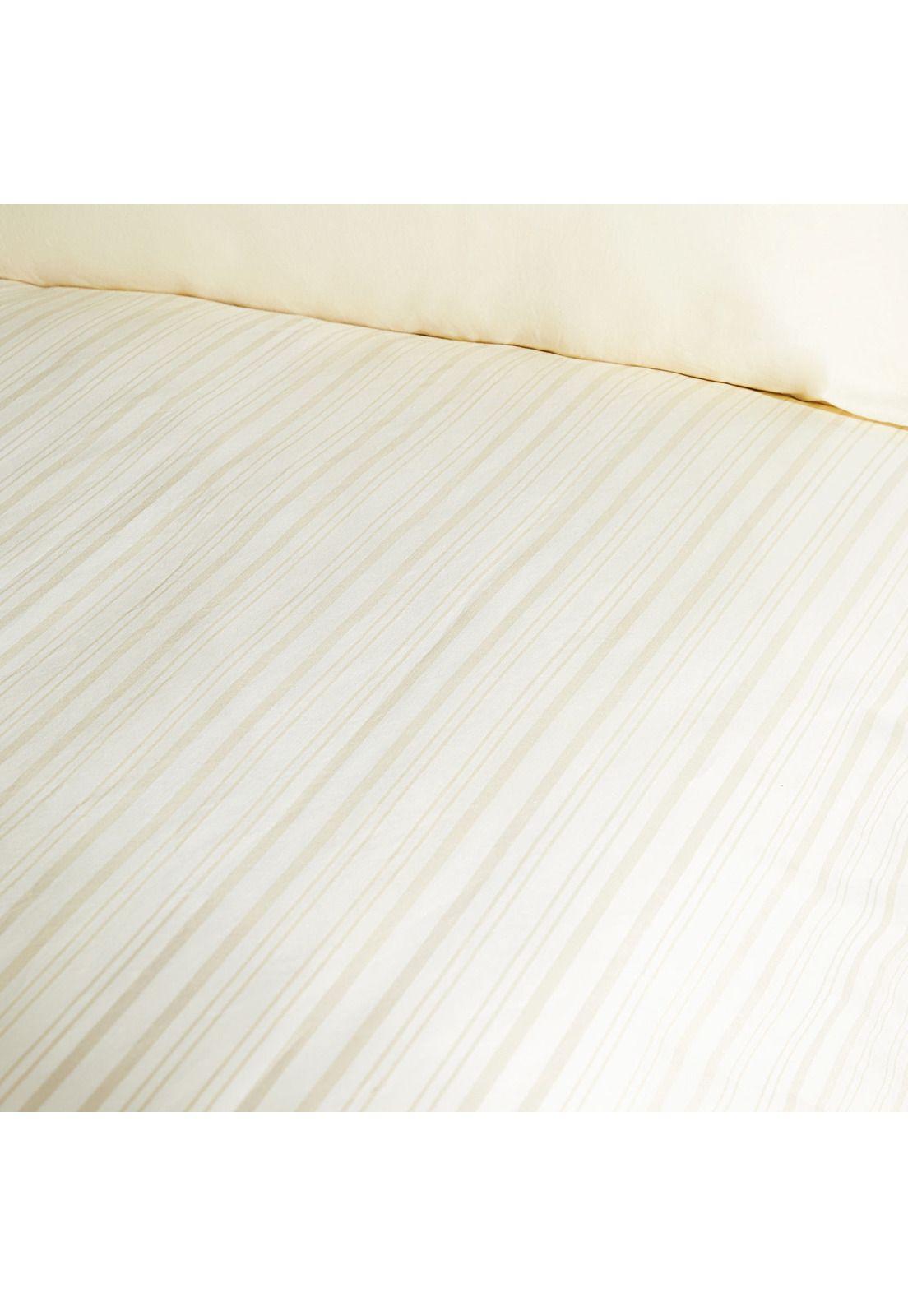 Funda De Plumón 220 X 220 Cm Lineas Lounge Crema-2
