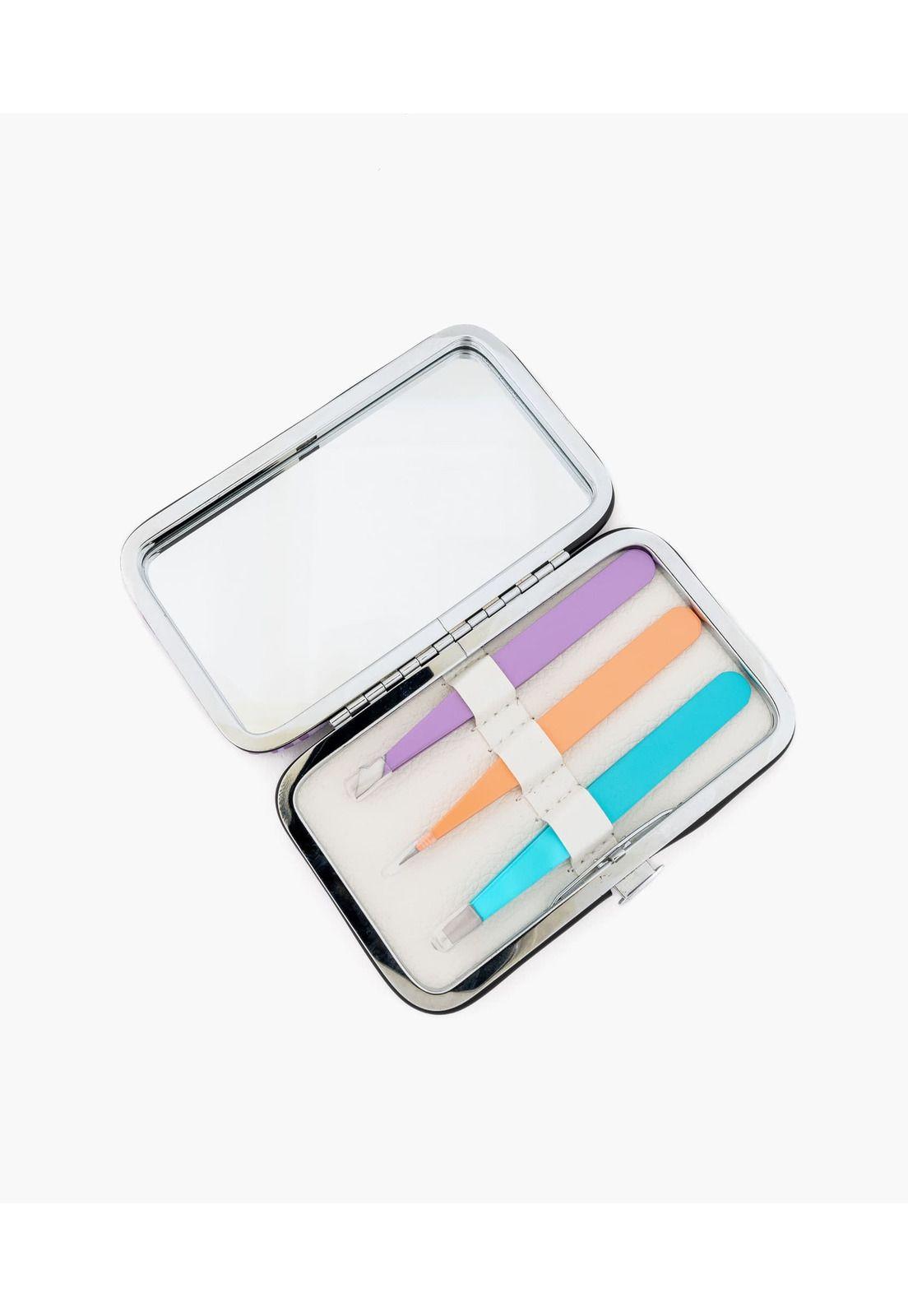 Set Pinzas Y Espejo Mujer Lila-1