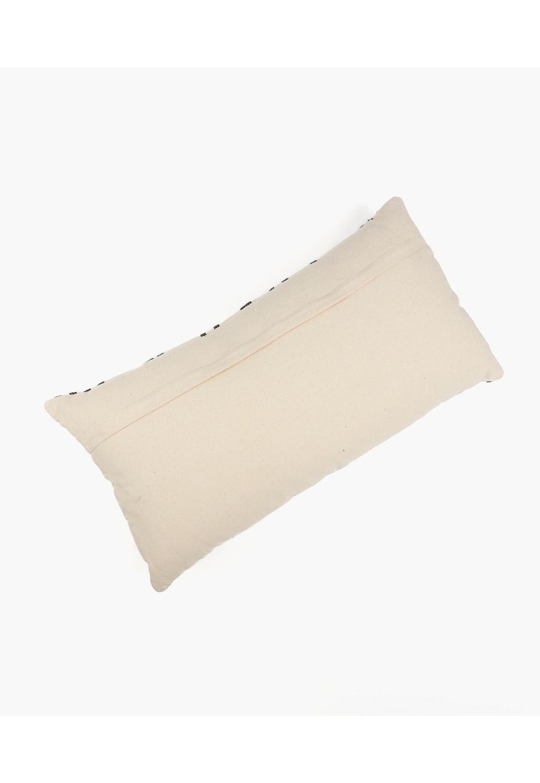 Cojín Algodón Con Líneas 30 X 60 Cm Beige-3