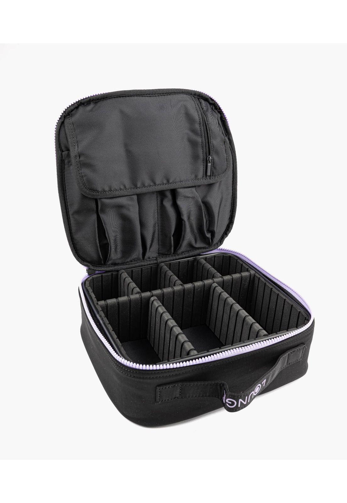 Cosmetiquero Nylon Portátil Negro-4