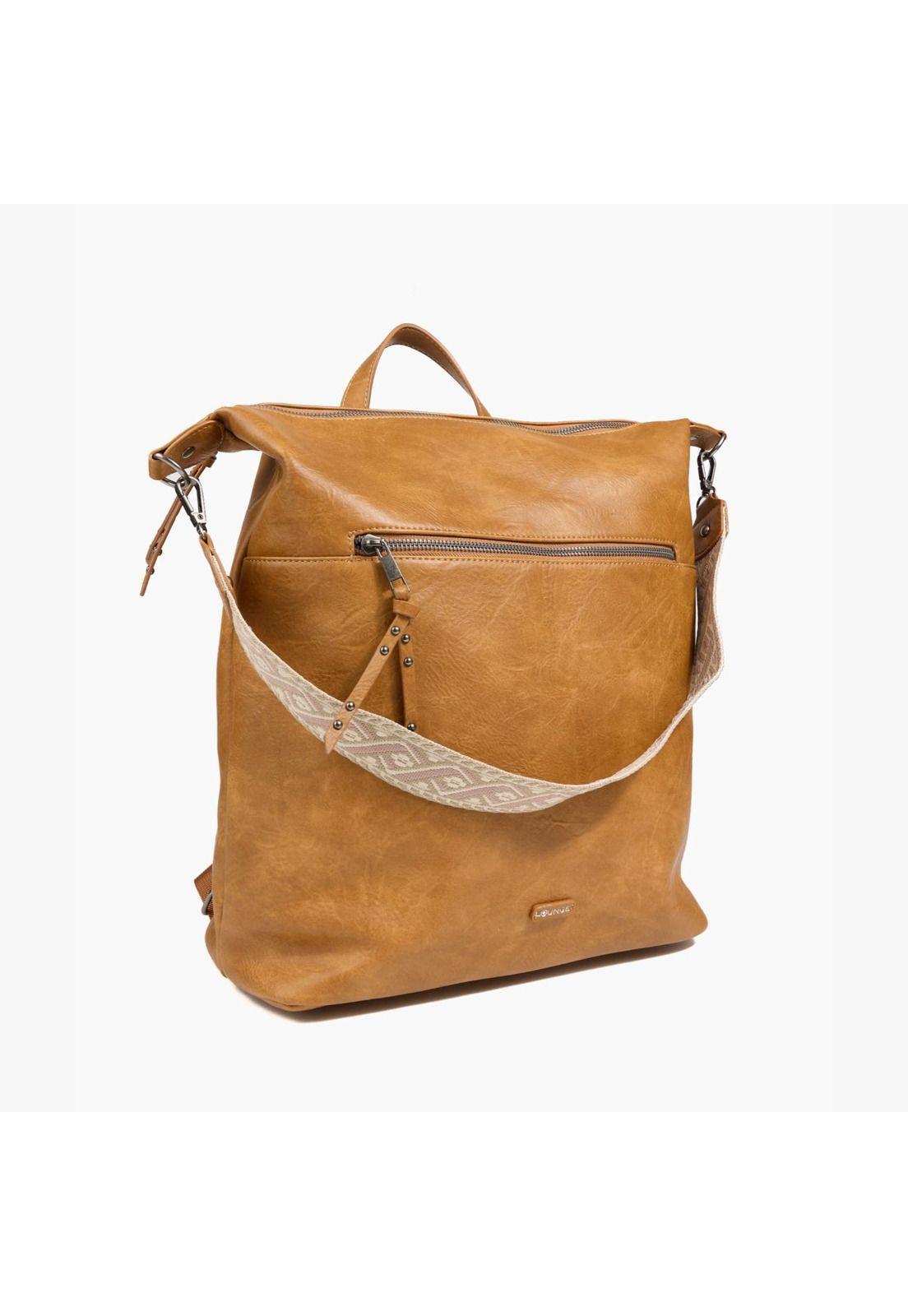 Cartera Mochila Boho Camel-1