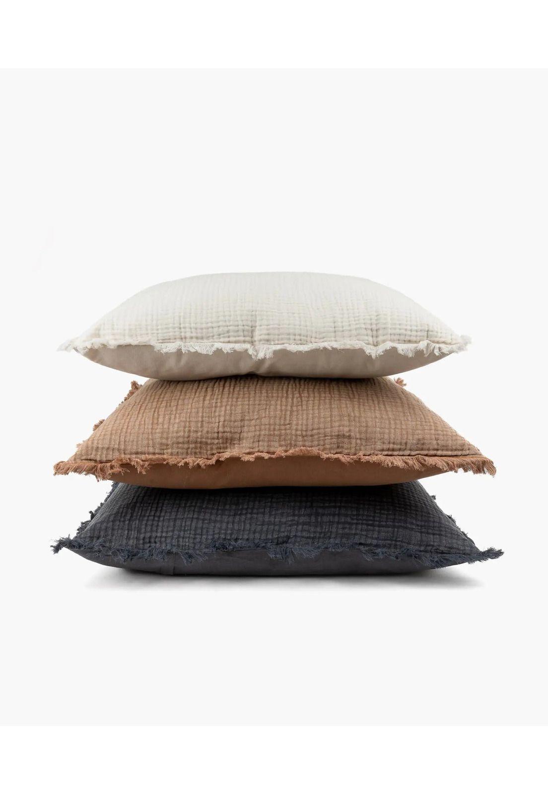 Cojín Algodón Gauze Flecos 60 X 60 Cm-3
