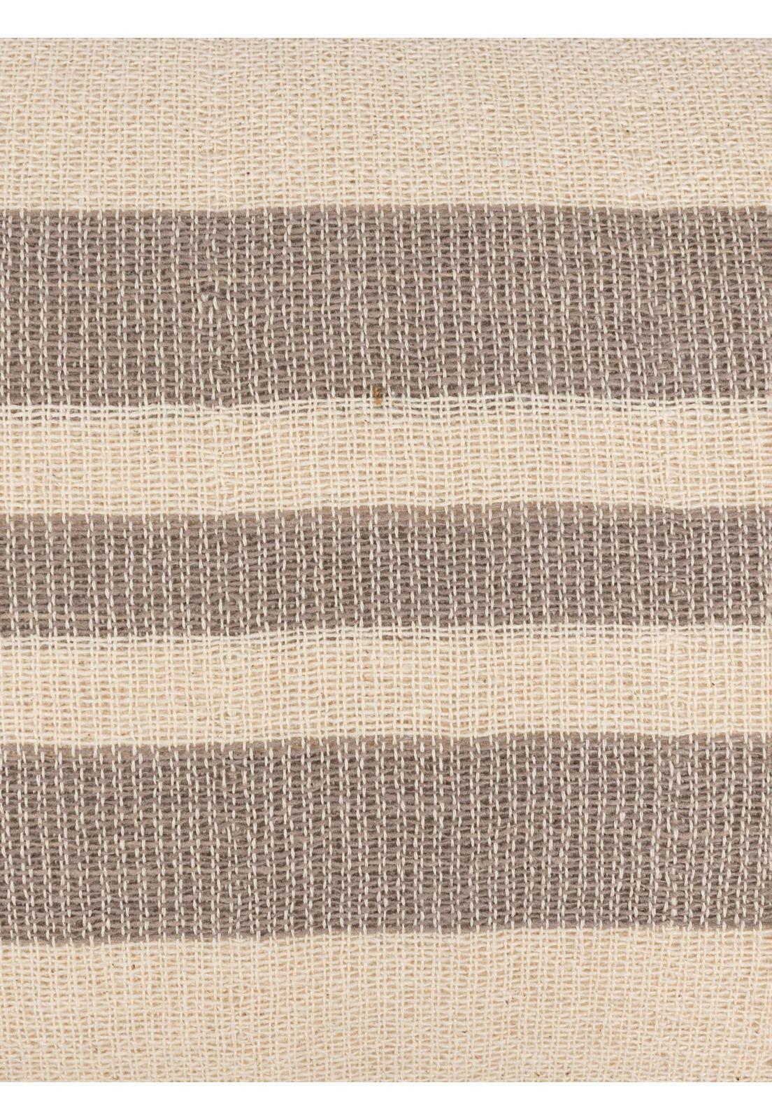Cojín Algodón Textura Líneas Beige-4