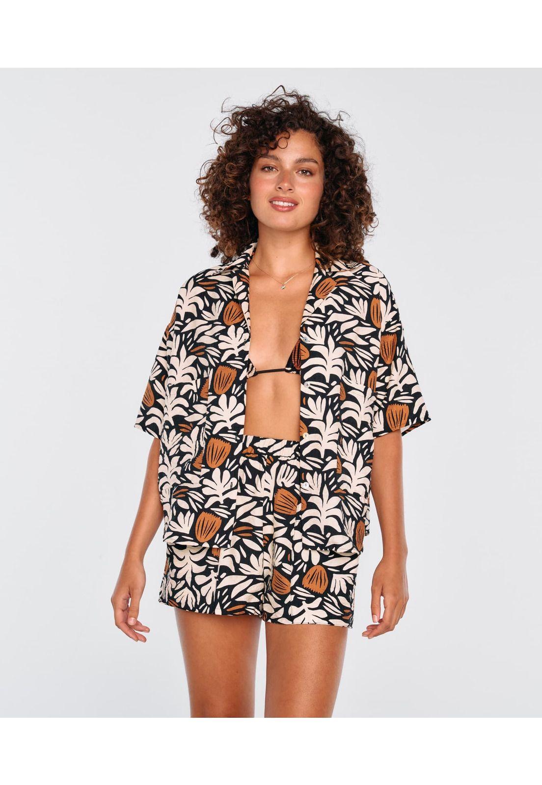 Camisa Mujer Bolsillos Resort Time-0