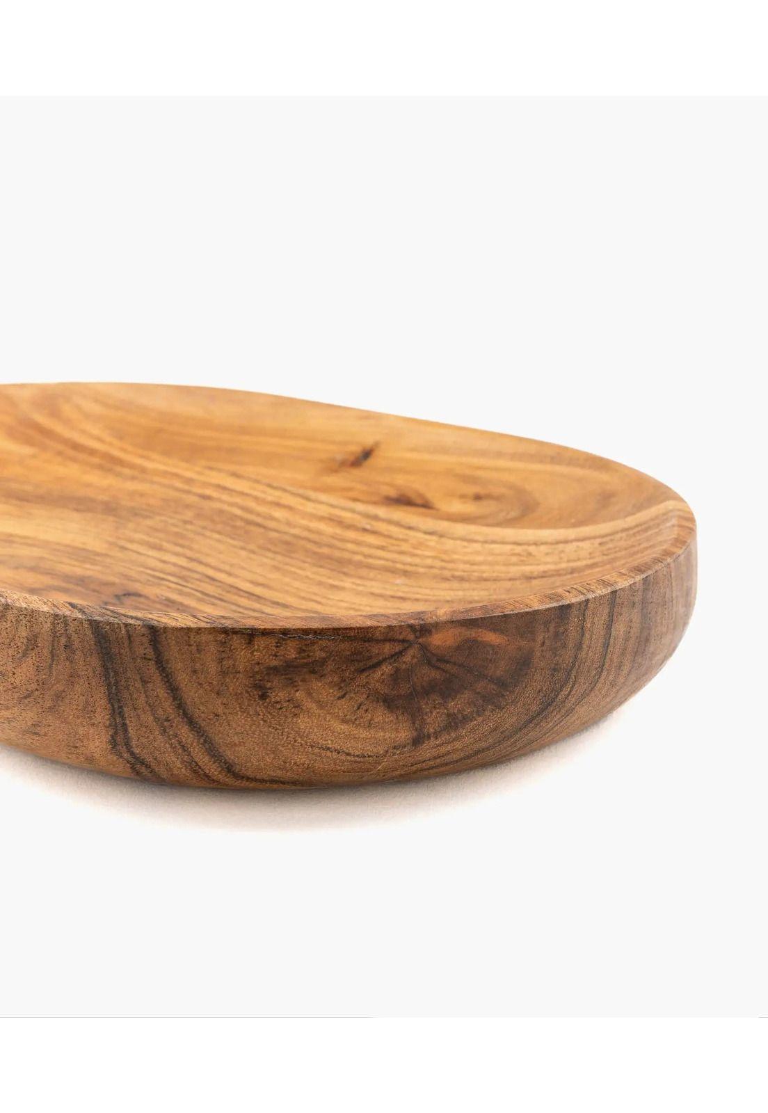 Plato De Madera Mujer Acacia Café-2