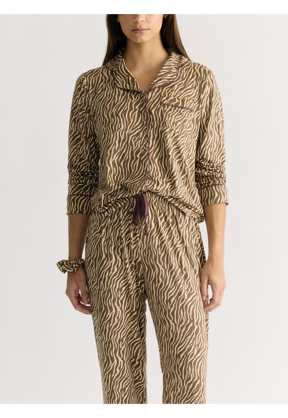 Set Pijama Cebra Café Dreamy-3