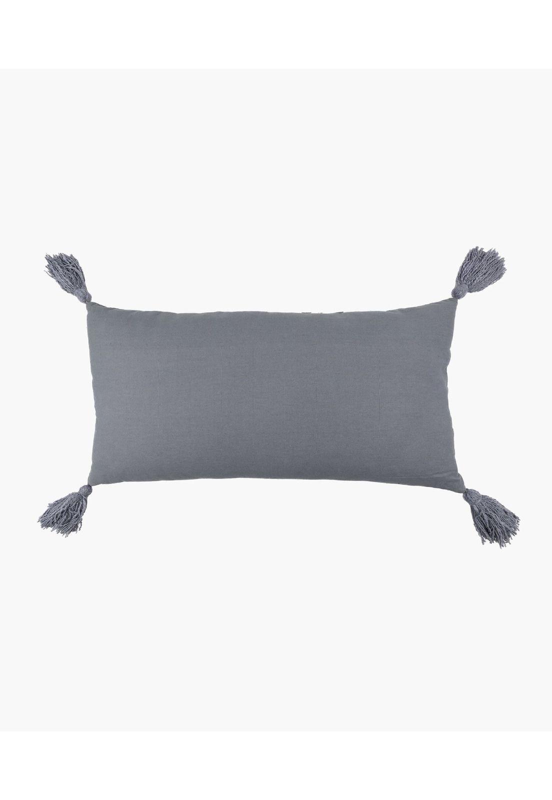 Cojín Algodón Detalles 30 X 60 Cm Azul-1