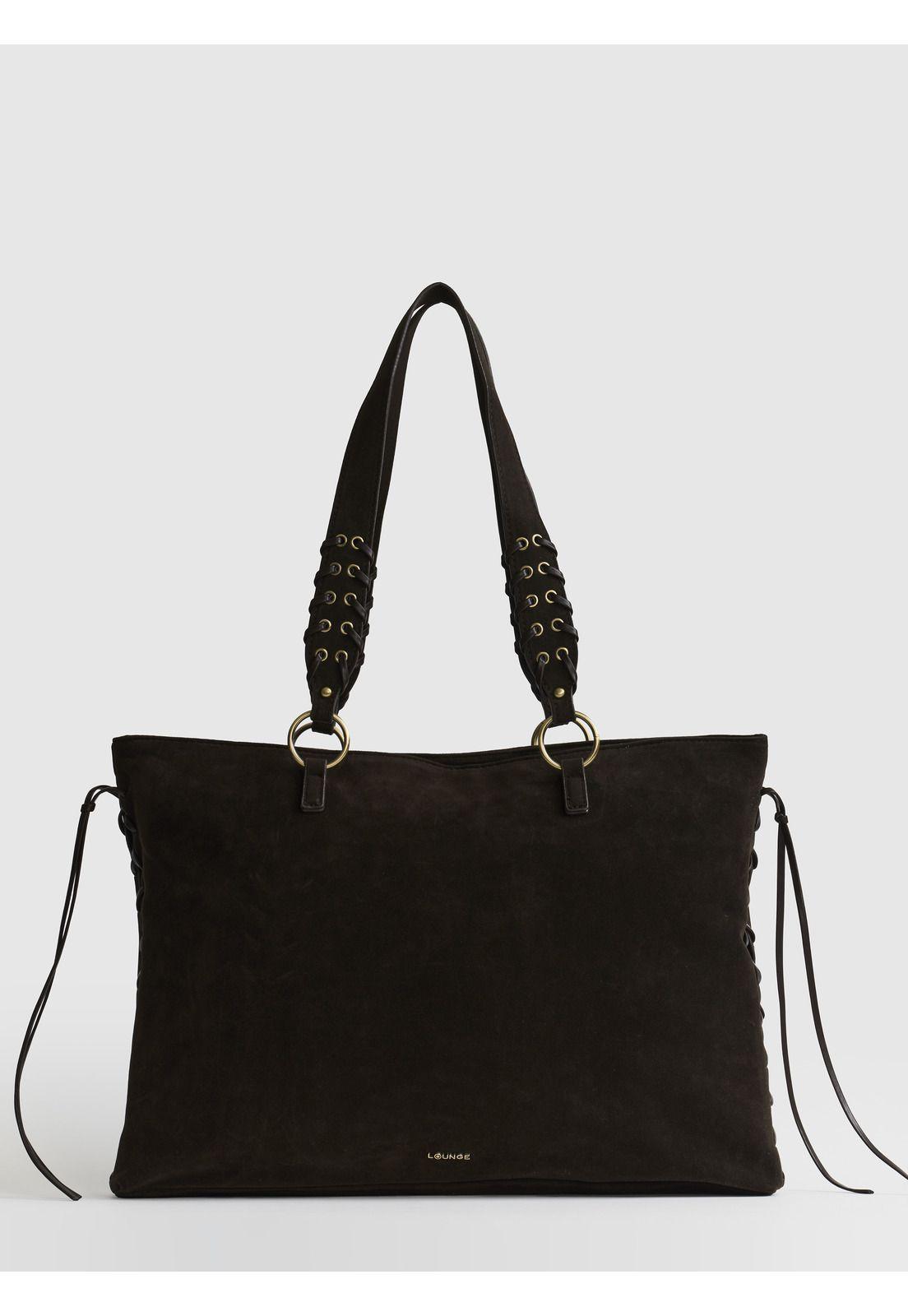 Bolso Notebook Fake Suede-0