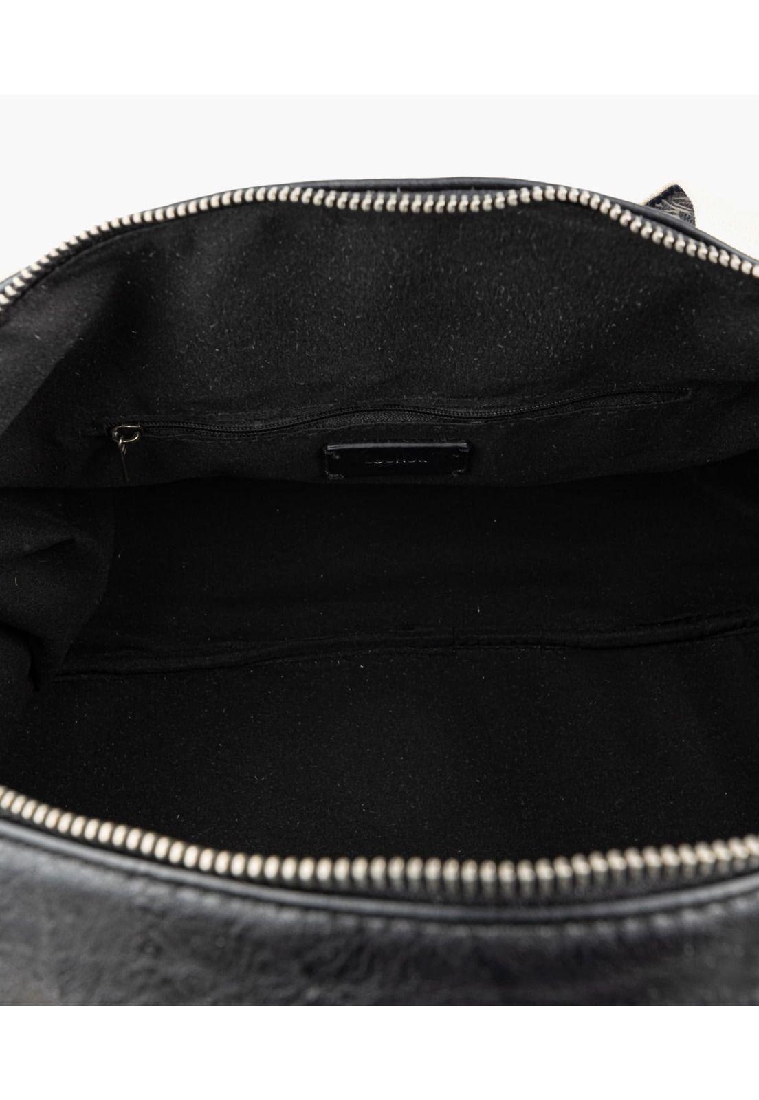 Bolso De Viaje Boho Con Bordado Negro-3
