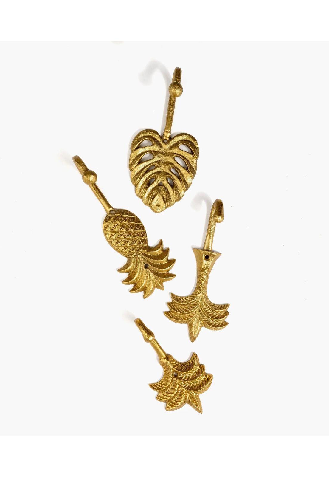 Perchero Boho Piña Dorado-3