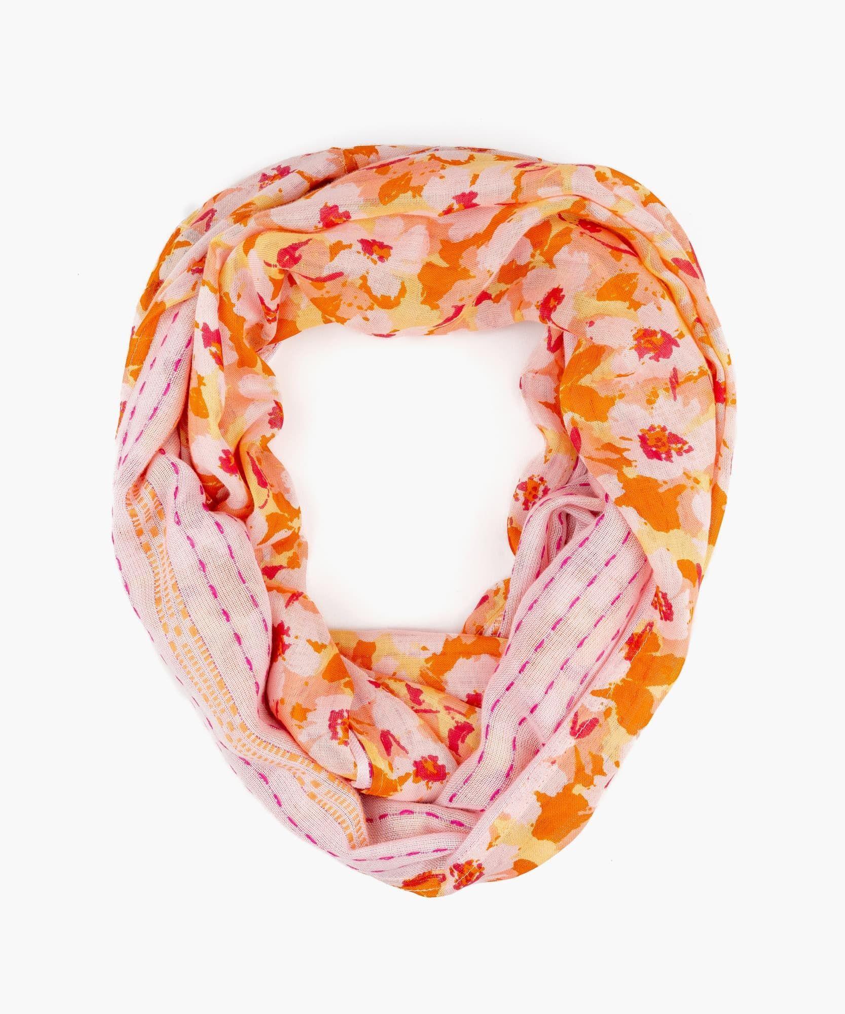 Bufanda Mujer Infinito Flor Rosado-0