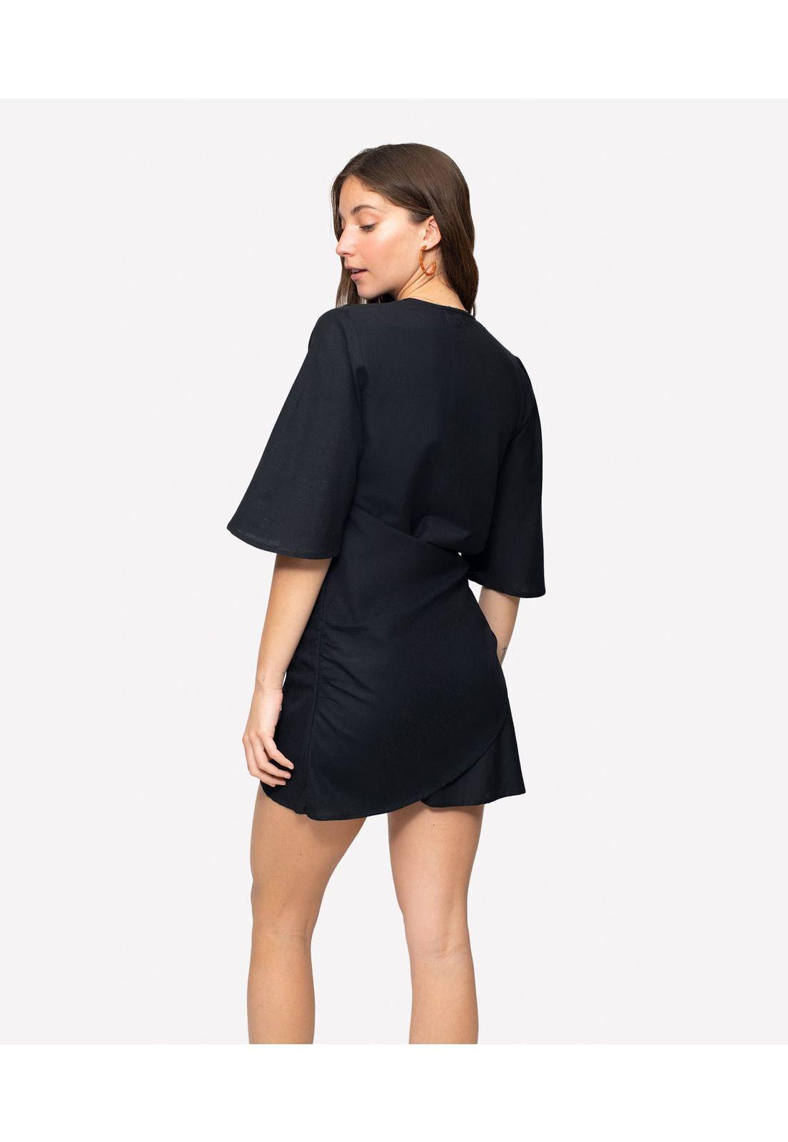 Vestido Corto Mujer Beach People Negro-1