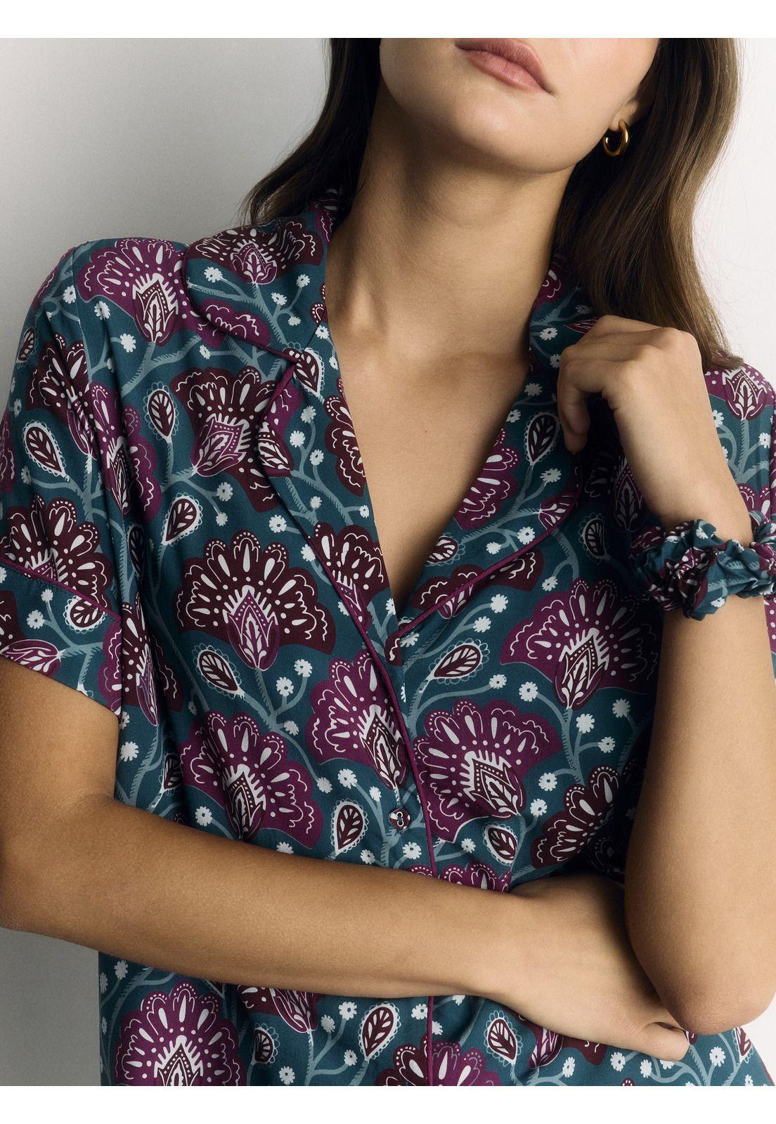 Set Pijama Mujer Flores-2