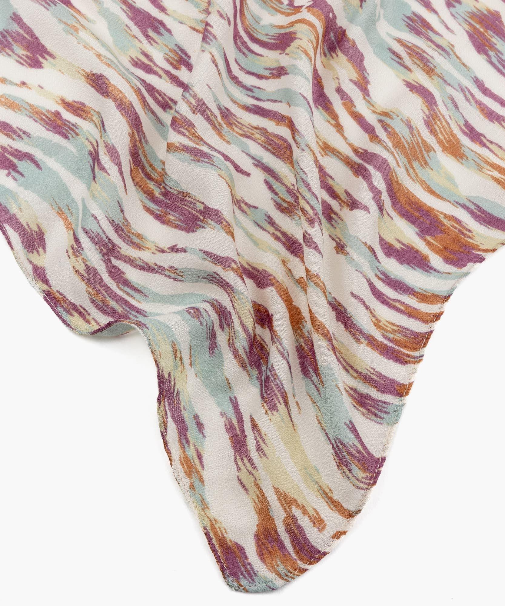 Pañuelo Mujer Zebra Colores Blanco-0