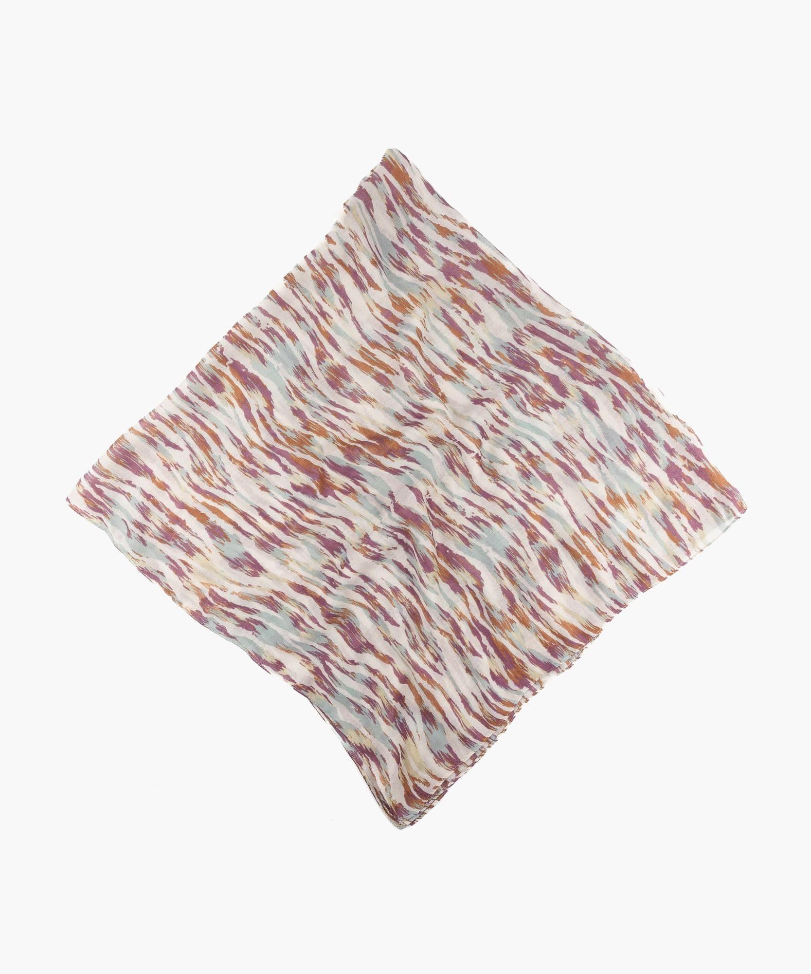 Pañuelo Mujer Zebra Colores Blanco-1